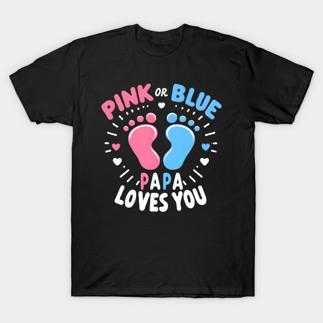 Gender reveal papa dad T-Shirt by TopTees